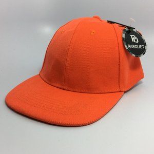 Parquet Orange Safety Adjustable Baseball Hat  New